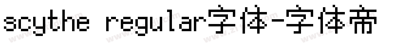 scythe regular字体字体转换